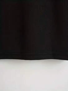 Camiseta Casual de Manga Corta para Mujeres - Impresión de Retrato de Moda, Cuello Redondo de Tela Elástica, Adecuada para Fitness, Actividades al Aire Libre y Eventos de Verano - Lavable a Máquina Estilo Cómodo de Estampado de Leopardo - Negro - Ver 4