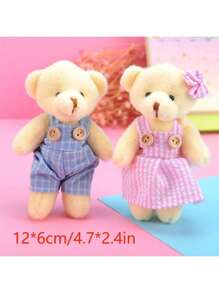 1pc Couple Teddy Bear Decorative Hanging Ornament