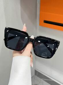 5pcs/Set Retro Cat Eye Sunglasses, Classic Decorative Suitable For Sports, Travel, Beach, Driving, UV Protection, Outings, Festivals, Street Style, Vacations, Sports, Fishing, Driving, Outdoor Activities, Hiking, Golfing, Street Accessories, Parties, Sun Protection Fashionable Shade Elegant Outfit Family Outings Travel Vacation Holiday For Summer Beach Vacation,Outdoor,Travel - 彩色 - 查看 2