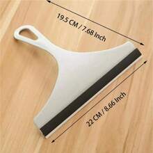 3Pcs/5Pcs/10Pcs Nordic Style Bathroom Sink Plastic Soft Rubber Glass Scraper, Household Glass Cleaning Tool, Car Window Squeegee (Random Color)