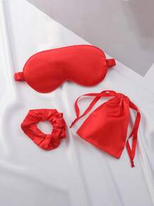 1 Set Satin Sleep Eye Mask, Satin Sleep Mask, Hair Scrunchie, Blackout Eye Mask, Eye Shade, Bridesmaid Gift, Pink. Satin Sleep Mask, Durable Pink Sleep Mask, Blackout Eye Mask, Unisex, Soft & Breathable Blackout Eye Mask, Travel Essential, Bridesmaid Gift - Multicolor - View 26