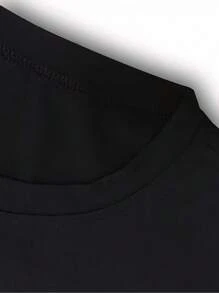 Chic 70th Birthday Celebration T-Shirt For Women - Comfy Blend, Short Sleeve, Crew Neck With Vibrant Letter Print - Perfect For Casual Wear & Special Occasions - Black - View 3