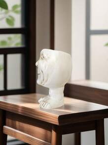 1 szt. Zabawna doniczka dla starszej pani, doniczka z portretem połowy ciała, doniczka z sukulentem, doniczka z żywicy, dekoracje do domu i ogrodu, prezenty dla rodziny, przyjaciół i rodziny