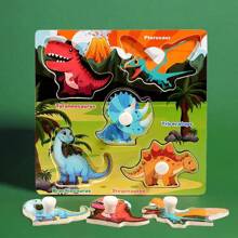 Fei Rui Educational Wooden Fruit Puzzle - 5 Unique Shapes, Realistic Detail, Ideal Learning Toy For Youngsters, Christmas, Halloween, Thanksgiving