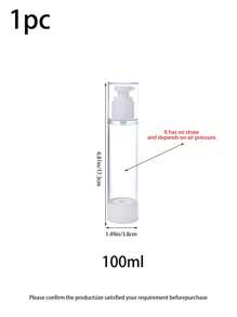 1pc Lotion Dispenser Travel Pump Bottle, Vacuum-Sealed Portable Small Containers, 30ml/50ml/100ml, Suitable For Travel & Business Trip