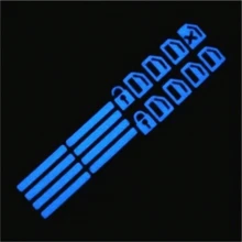18pcs Small Car Window Control Button Luminous Sticker, Car Interior Luminous Fluorescent Sticker