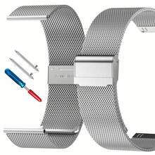 22mm Stainless Steel Mesh Watch Band For Men Women, Quick Release Mesh Watch Straps - 22mm - View 3