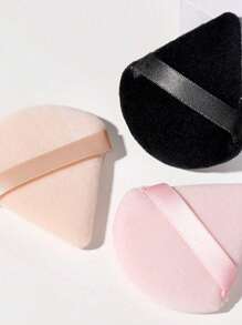 10pcs Triangle Makeup Powder Puff, Makeup Sponge, Fan Shaped Powder Puff, Fingertip Air Cushion Powder Puff