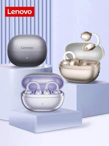 Lenovo Lenovo EA410-Clip-On Wireless Headphones, Lightweight And Comfortable To Wear, 24-Hour Battery Life, HiFi Stereo Sound, No Need To Fall Out During Exercise, Compatible With Laptops, Mobile Phones And Other Devices, Connect As Soon As You Take Them Out