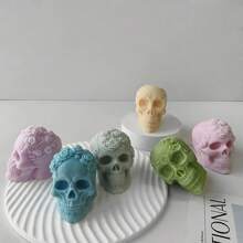 Skull Shaped Silicone Mold, Minimalist And Practical Multipurpose - White - View 2