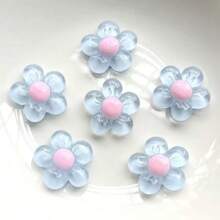 10Pcs New Cute 20mm Resin Floret Flat Back Cabochon Scrapbook Kawaii DIY Embellishments Accessories