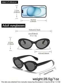 1 pièce Lunettes de mode femme en acrylique, style bohème vintage, moderne avec monture œil de chat, pour sorties, tenues et cadeaux de vacances