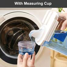 液体洗衣粉分配器、洗衣皂分配器、透明塑料织物柔顺剂容器和容器、洗衣房整理和储存