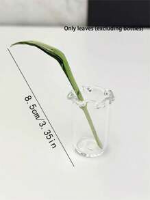 Florero de vidrio para decoración, pequeño florero con lirio de cala y tulipanes artificiales, regalo de ramos de flores de vidrio hechas a mano (con ligera variación de color y tamaño), adecuado para el Día de San Valentín, el Día del Padre, el Día de la Madre, el Día del Maestro, Pascua, Día del Niño, Día de la Mujer