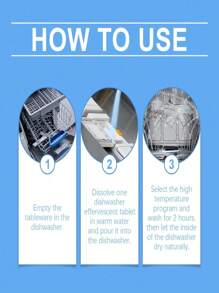 洗碗机清洁泡腾片 除油污水垢 家用厨房洗碗机清洁除异味（新旧款随机发货）