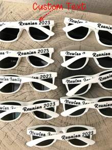 1/10/20PCS Personalized Party Glasses, Custom Name Wedding Glasses, Bride & Bridesmaid Gift, Bachelorette Party Favor, Photo Booth Props - Multicolor - View 12