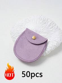 1 pieza/10 piezas/50 piezas Bolsa de terciopelo, bolsa de empaquetado de joyería, bolsas de regalo para joyas, bolsas para obsequios de boda y cumpleaños, bolsas para dulces, aretes, pulseras, collares, pequeños organizadores elegantes, bolsas para envolver regalos para fiesta, vacaciones