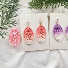 Lotus Petal Bohemian Flower Petal Shape Totem Polymer Clay Mold Egyptian Totem DIY Jewelry Tool Dai Style Earring Mold DIY Clay Knife Handmade Jewelry Making Soft Pottery Asymmetrical Edge Mold Micro Clay Jewelry Cutter Polymer Clay Cutters