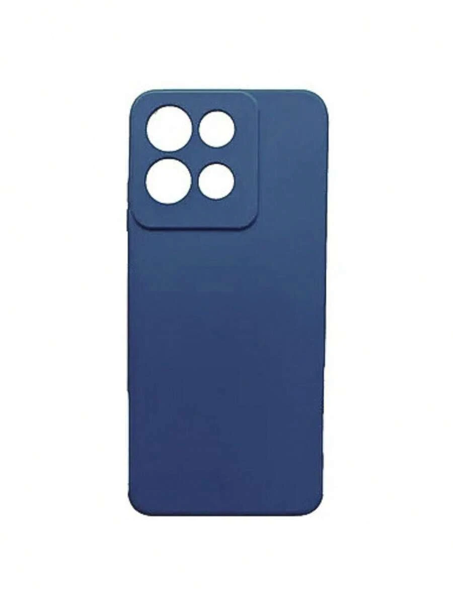 MJ Capas - Velvety Silicone Cell Phone Case For Moto G15 - 藏蓝色 - 查看 1
