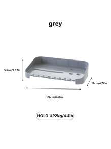 1 件多功能整理桌面、宿舍墙壁、穿孔板、储物展示架、无需钻孔、家庭墙壁、厨房、浴室 - 彩色 - 查看 19