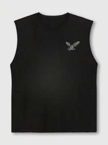 Men's Minimalist Style Casual Solid Color Tank Top, Daily Wear