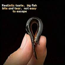 4pcs Brown PVC Simulated Eel Soft Fishing Bait - Brown - View 6