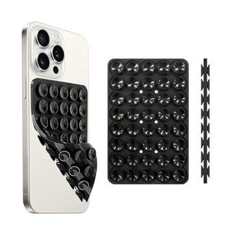 1pc Silicone Suction Cup Phone Holder, Hands-Free Phone Stand, Suitable For Travel, Compatible With Any Smartphone, Can Be Used For Selfie And Video Recording