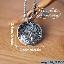 1 pieza Collar colgante de zorro durmiendo en la luna elegante para mujeres, accesorio de joyería de moda y único