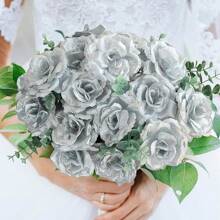 10/20/30PCS Artificial Flowers-Rose, Silk Rose, Fake Plants, Home, Dining Room, Living Room, Outdoor Garden Decoration,The Art Of Inserting Flowers, Photography Props, Autumn, Spring, Vase, Flower Wall, Flower Wreath, Bridal Bouquet, Wedding Decoration, DIY Flower Wreath Materials, Birthday Party Decoration Materials, Home Decoration Accessories, Valentine's Day. Gifts Graduation