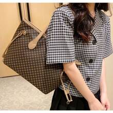 1pcs Women's New Fashionable Retro Dot Printed Tote Bag, Large Capacity One Shoulder Portable Women's Bag - Multicolor - View 12