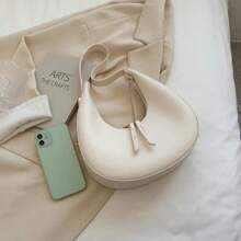 Fashion Design Tote Bags For Women Luxury Half Moon Hobo Bag Lady Brand Shoulder Bags PU Leather Armpit Clutch Handbag And Purse
