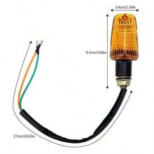 4 PCS Universal Motorcycle Motorbike Turn Signal Indicators Light Lamp Amber UK - Black - View 9