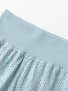 mini bala Conjunto de pijama suave y transpirable para niños, ropa de dormir para bebés Con Protección contra la barriga - gris azul - Ver 8