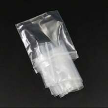 100 pezzi/confezione, borse in plastica trasparente di polietilene spesse con chiusura a zip richiudibile, dimensioni: 4*6cm/5*7cm/6*8cm/7*10cm, per il confezionamento di gioielli e per uso fai-da-te