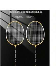 2pcs Alloy Iron Badminton Racket Adult Training Set Split Style Badminton Racket Training Badminton Racket Home Outfit Student Training - Multicolor - View 2