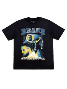 T-Shirt Music Singer American Rapper Drake Unisex Male Female 100% Cotton Top Premium Streetwear New Release Immediate Shipping Various Colors!! Plus Size