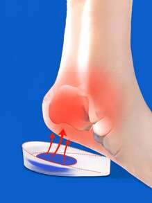 2 piezas Plantillas para alivio del dolor de talón, protegen los talones y absorben el impacto para zapatos deportivos, útiles escolares, dolor de talón, espolón calcáneo, tratamiento de tendón de Aquiles, San Valentín, cachorro, carnaval, zapato, selecciones de primavera y verano, regalos para damas de honor, habitación, decoración de dormitorio, playa, viaje, para hombres, para mujeres, vacaciones, cosas lindas - Multicolor - Ver 1