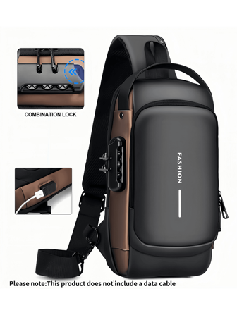 กระเป๋าสะพายข้างชายแบบอ๊อกซ์ฟอร์ดพร้อมกุญแจล็อค - กระเป๋าสะพายข้างแบบไบค์มอเตอร์ไซค์แฟชั่นพร้อมกระเป๋าใส่โทรศัพท์, ซิปปิด สำหรับเดินทางประจำวัน, กระเป๋าสะพายอกป้องกันการโจรกรรม - กระเป๋าคาดเอวผ้าใบกีฬาสำหรับการเดินทางแบบสบายๆ พร้อมสายปรับได้, กระเป๋าหลายกระเป๋า เหมาะสำหรับการเดินทางกลางแจ้ง งานแต่งงาน อีสเตอร์, ของขวัญที่ดีสำหรับพ่อ สามี แฟน และครู