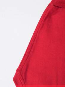 (220g Pure Cotton T-Shirt) Men's Summer Round Neck Short Sleeved Casual Pure Cotton Print  DON'T GO BROKE TRYING TO LOOK RICH - Đỏ - Xem 3