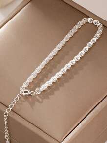 1pc Women's Elegant S925 Sterling Silver & Pearl Bracelet, Minimalist Design High-End Look, Suitable For Daily Wear, Party Gift, Birthday Gift - #1 - View 3