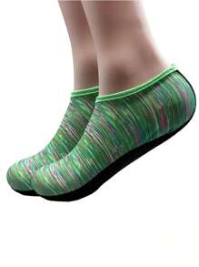 1 Pair (Lycra) Unisex Beach/Snorkeling/Diving Leg Warmers, Suitable For Adults & Kids, Swimming, Snorkeling, Diving, Anti-Slip, Breathable, Flexible, 3mm Neoprene Material, Available In Multiple Sizes And Colors - Mint Blue - View 21