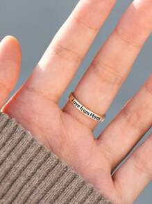 BALMORA 1 件装 925 纯银时尚优雅奢华粉红心形皇冠锆石指环女士日常佩戴友谊母亲节珠宝礼物 - 金色 - 查看 5