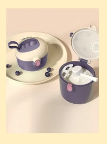 1 件便携式婴儿食品谷物密封罐，旅行储存容器，用于存放奶粉、零食，颜色随机