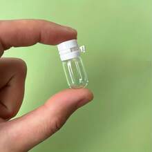 10pcs Transparent Travel Bottles With Flip Caps, RFID-Blocking, Glass Material, For Toner And Lotion - Multicolor - View 6