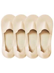 1/4/6/10/12/20 Pairs Thin, Non-Slip, Breathable Ice Silk Invisible Non-Show Socks, Customizable