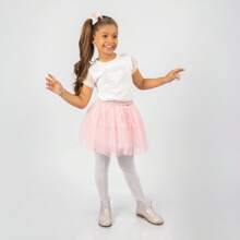 Combo Of 2 Kids Tights Children's Tights Girls Textured Tights - 查看 3