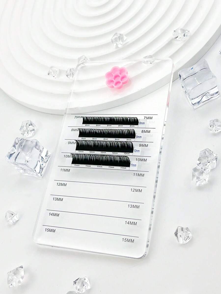 Individual Eyelash Tablet Palette Pad/1pc Eyelash Pad Acrylic Lashes Holder Pad/ Lash Extension Glue Acrylic Pad Board - Multicolor - View 1