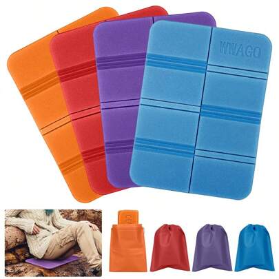 Waterproof Seat Cushions Mats Sitting Mat Folding Pad Seats Cushion For Camping (The Color Of The Complimentary Bags Is Random)