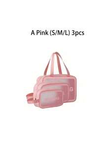 1 件便携式旅行化妆包，女士防水化妆包，带隔层，大容量洗漱用品收纳包，PU 皮革，适合女性、母亲、学生、宿舍、海滩、邮轮旅行、暑假必备的礼物 - 彩色 - 查看 24