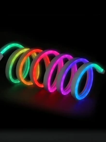 1pc Neon Strip Light, Remote Controlled Adjustable Color Suitable For Bedroom, KTV, Game Room, Party, Bedroom Decor, Waterproof, Birthday Gift, LED Neon Light Strips - Multi-color light - View 6